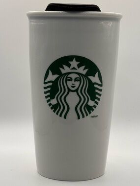 Starbucks 2011 To Go Cup Ceramic Tumbler. 12 fl oz.